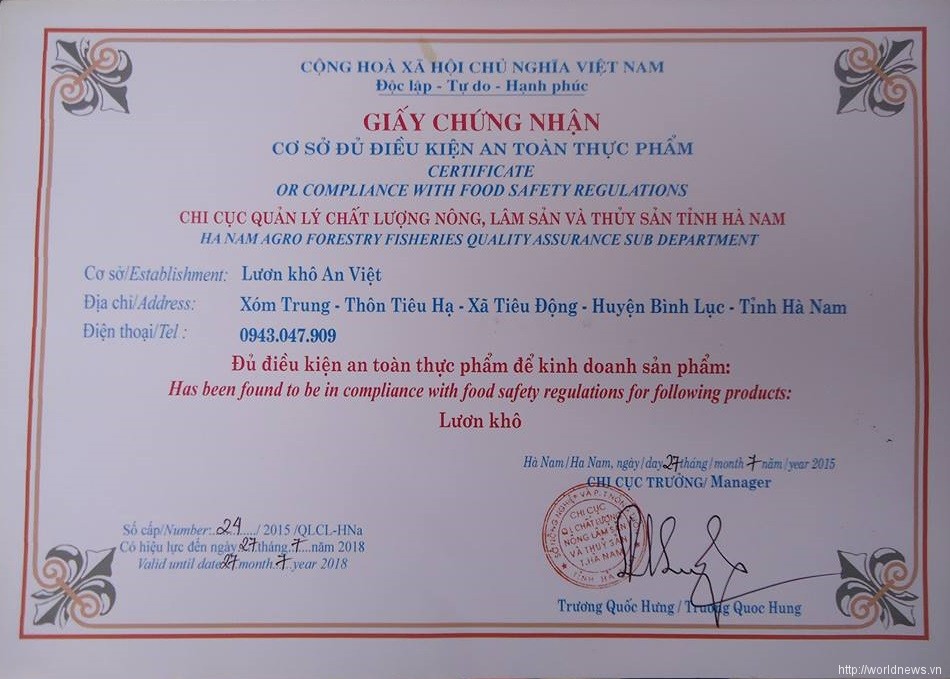 Lươn An Việt – Khuyến mại HOT tháng 10