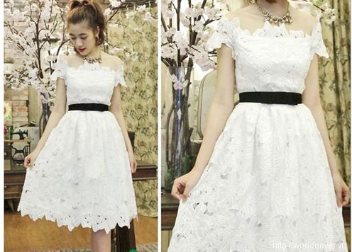 Thời trang: Những mẫu &quot;váy đầm xòe&quot; điệu đà cho mùa thu 2014